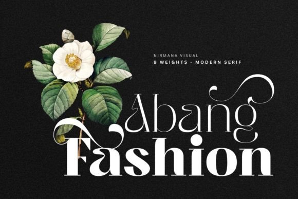 Abang Fashion: A Stylish and Luxurious Display Font for Editorial Elegance