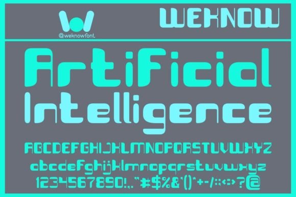 Artificial Intelligence Font for Bold, Futuristic Campaigns