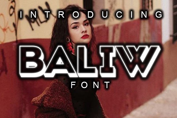 Baliw 3D Typeface for Handmade Product Design