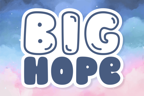 Big Hope: A Chunky Display Font Duo for Memorable Branding