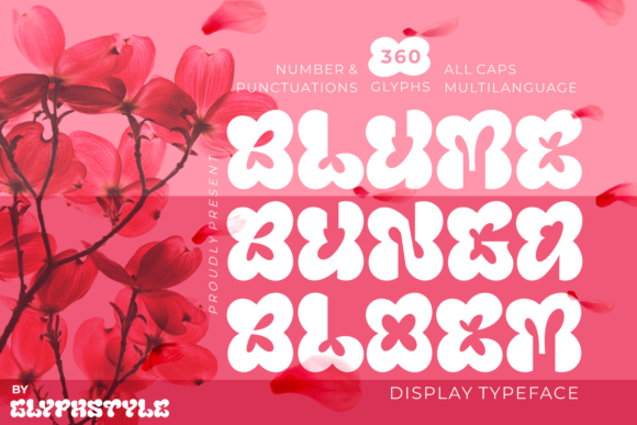 Blumebungabloem: A Flower-Shaped Display Font for Handmade Charm