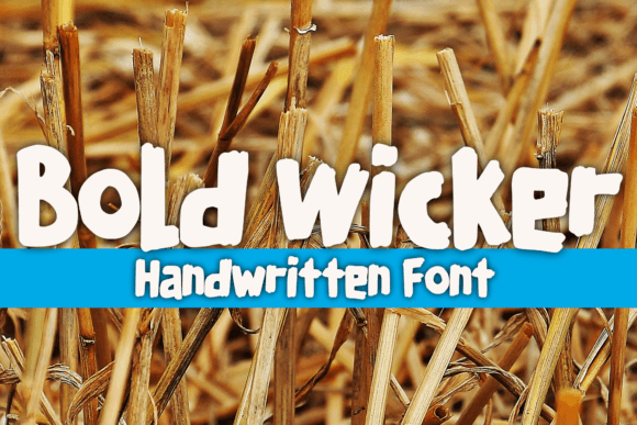 Bold Wicker Font for Small Business Branding