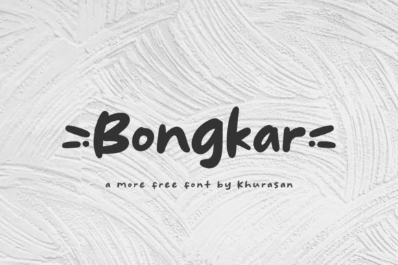 Bongkar Font: A Modern Fancy Display Typeface for Crafters