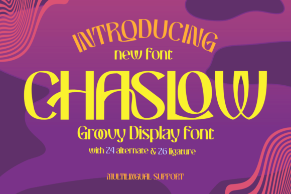 Chaslow Display Font for Bold, Handmade Branding