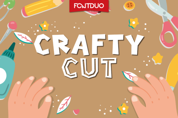 Crafty Cut: A Cute & Friendly Display Font for Scroll-Stopping Content
