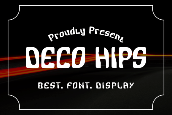 Deco Hips Font: A Fun & Unique Display Typeface for Scroll-Stopping Content