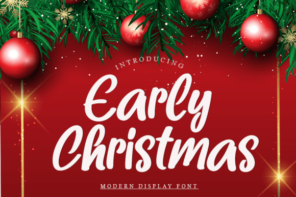 Early Christmas Font for Festive Branding and Craft Projects