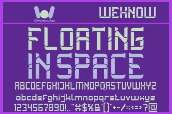 Floating on Space Font for Polished Brand Visuals