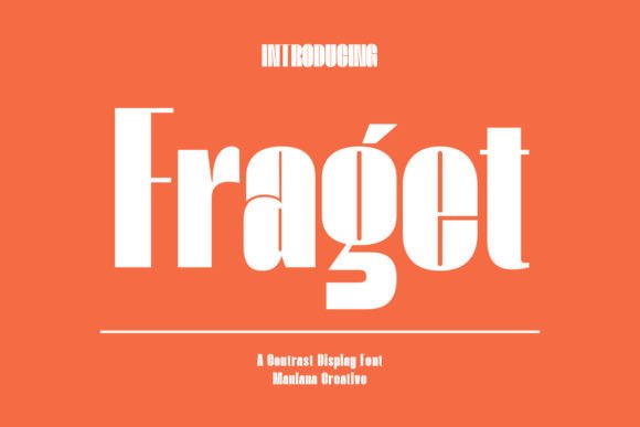 Fraget: A Modern Display Font for Polished Branding