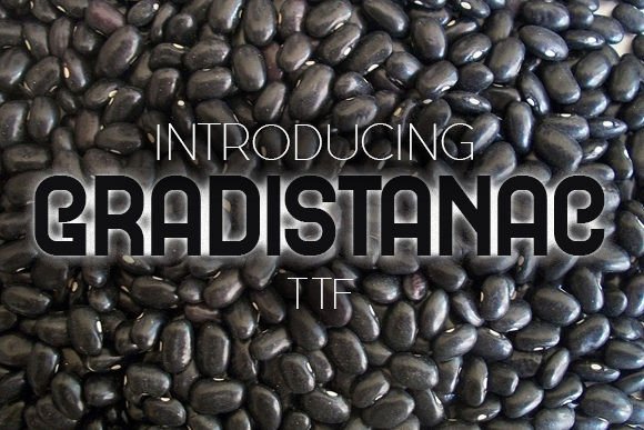 Gradistanac: A Curly Display Typeface for Bold Digital Headlines