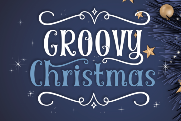 Groovy Christmas Font for Festive Branding
