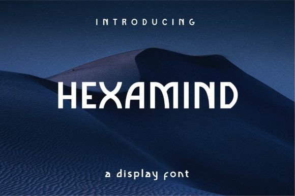 Hexamind: A Bold Modern Display Font for Sophisticated Branding