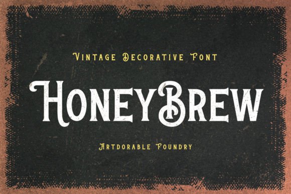 Honey Brew: A Vintage Display Font for Editorial Impact