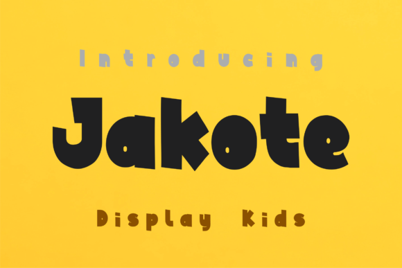 Jakote: A Quirky Sweet Display Font for Editorial Charm