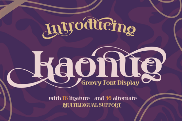 Kaonug Display Font for Scroll-Stopping Visuals