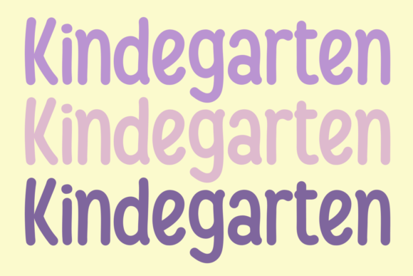 Kindegarten: A Playful Display Font for Joyful Editorial Moments