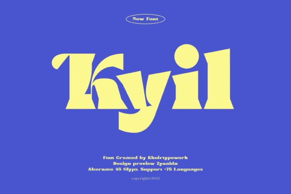 Kyil: A Bold Display Font for Editorial Identity