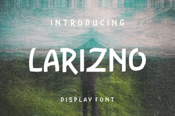 Larizno Display Font for Bold, Memorable Campaigns