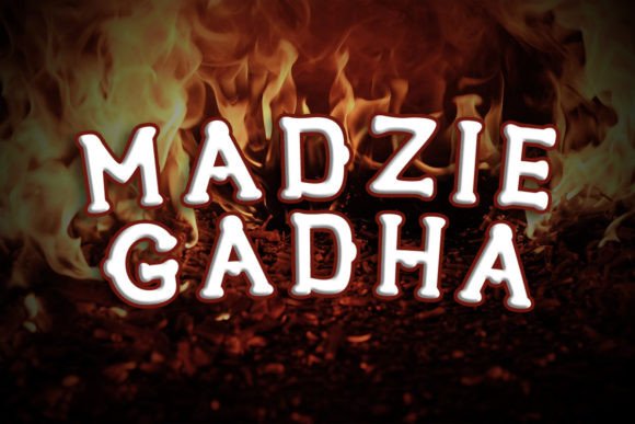 Madzie Gadha: A Cool Modern Display Font for Thoughtful Editorial Design