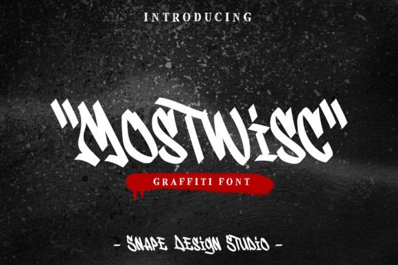 Mostwisc: A Street-Art Display Font for Bold Brand Identity