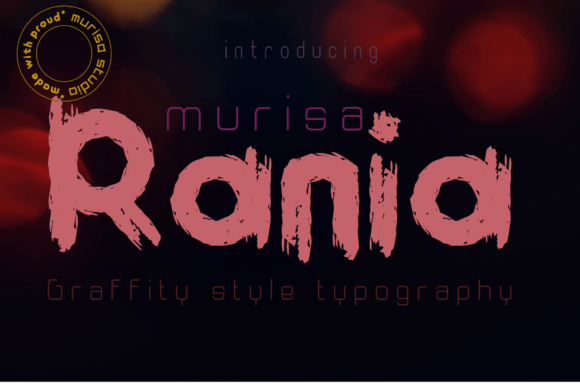 Murisa Rania: A Distinctive Display Font for Small Business Branding