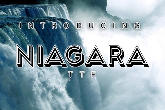 Niagara: A Stylish 3D Typeface for Editorial Impact