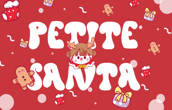 Petite Santa: A Cute and Bubbly Display Font for Small Business Branding