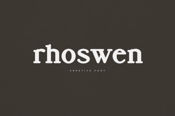 Rhoswen: An Elegant Display Font for Small Business Branding
