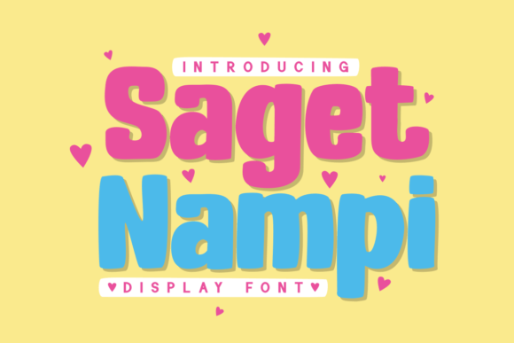 Saget Nampi: A Playful Display Font for Kids’ Campaigns