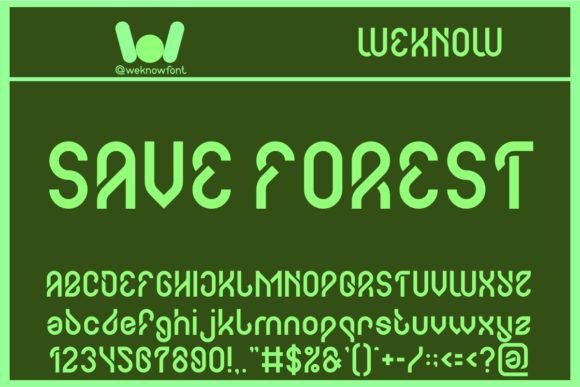 Save Forest Display Font for Modern Digital Branding