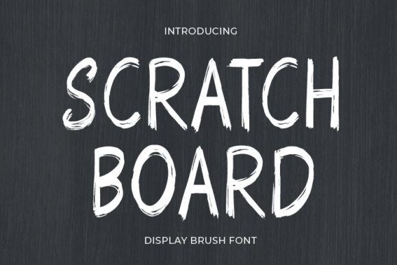 Scratch Board: A Display Font for Elegant Branding