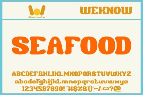Seafood Font: A Fancy and Cool Display Typeface for Editorial Design