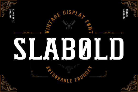 Slabold: A Vintage Display Font for Editorial Elegance