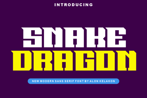 Snake Dragon Display Font for Bold Brand Identity