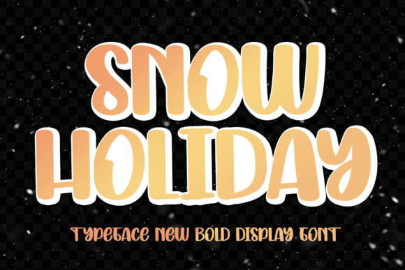 Snow Holiday Display Font for Modern Digital Branding