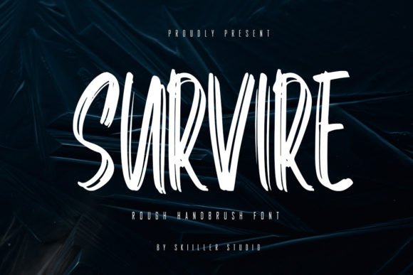 Survire: A Modern Brush Display Font for Scroll-Stopping Headlines