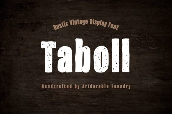 Taboll: A Rustic Vintage Display Font for Scroll-Stopping Branding
