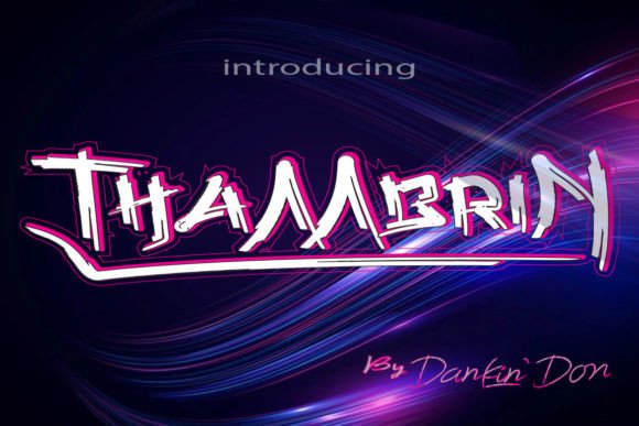 Thambrin Display Font for Memorable Brand Identity