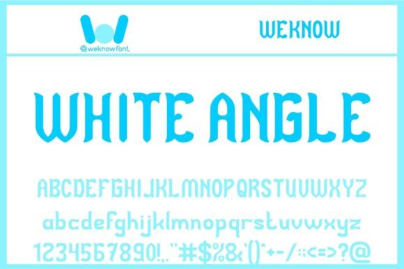 White Angle: A Modern Gothic Display Font for Makers